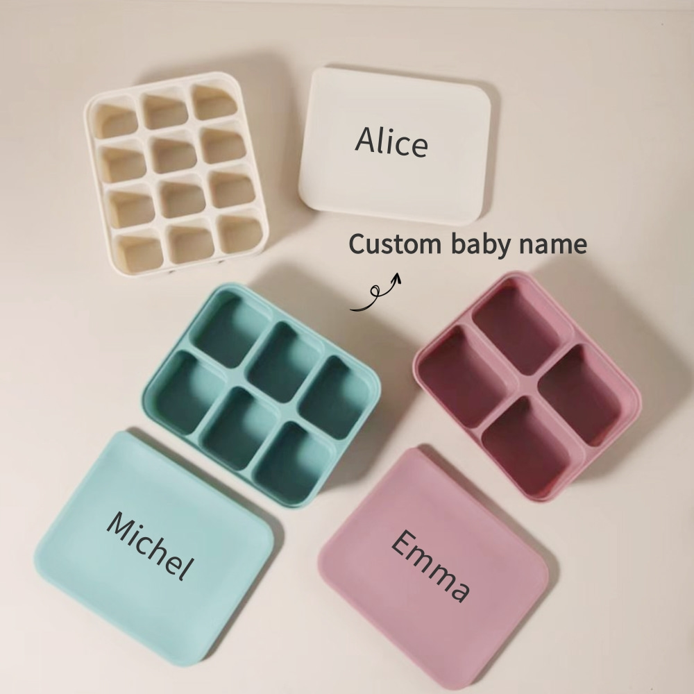 Baby Food Freezer Tray - Personalized Baby Food Freezer Tray with