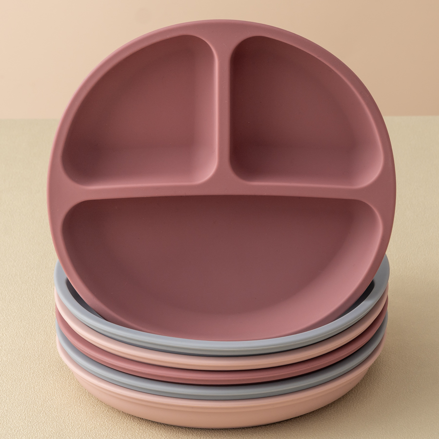 Baby Food Feeder - 1PCS Baby Sucker Silicone Dining Plate