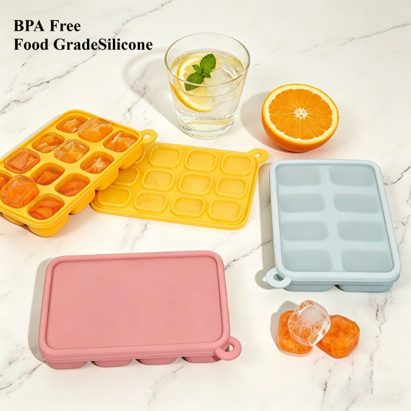 Baby Food Freezer Tray - Platinum Silicone Baby Food Freezer Tray
