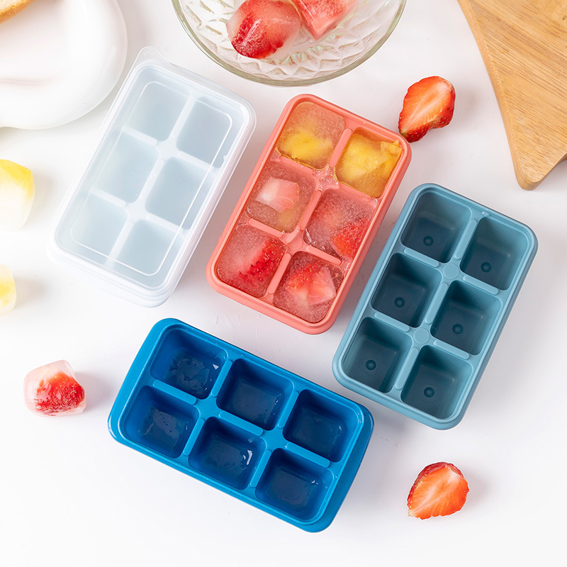 Baby Food Freezer Tray - Silicone Ice Cube Trays with No-Spill