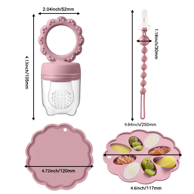 Silicone Baby Fruit Feeder & M - Baby Food Pouches 1 Year Old 评论和价格