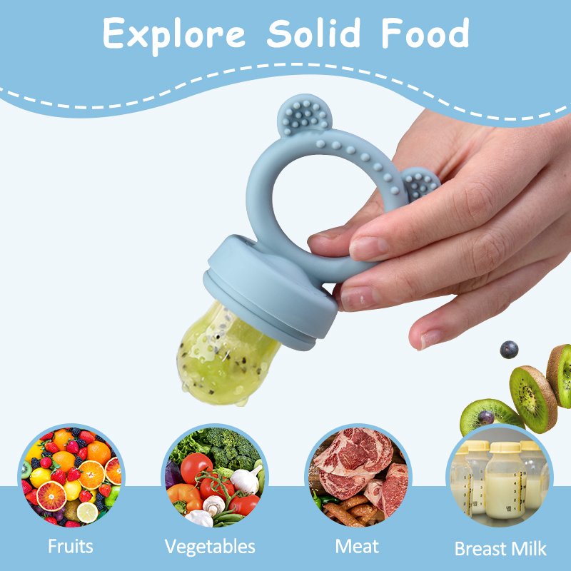 Silicone Bear Shaped Baby Frui - Baby Food Feeder 评论和价格