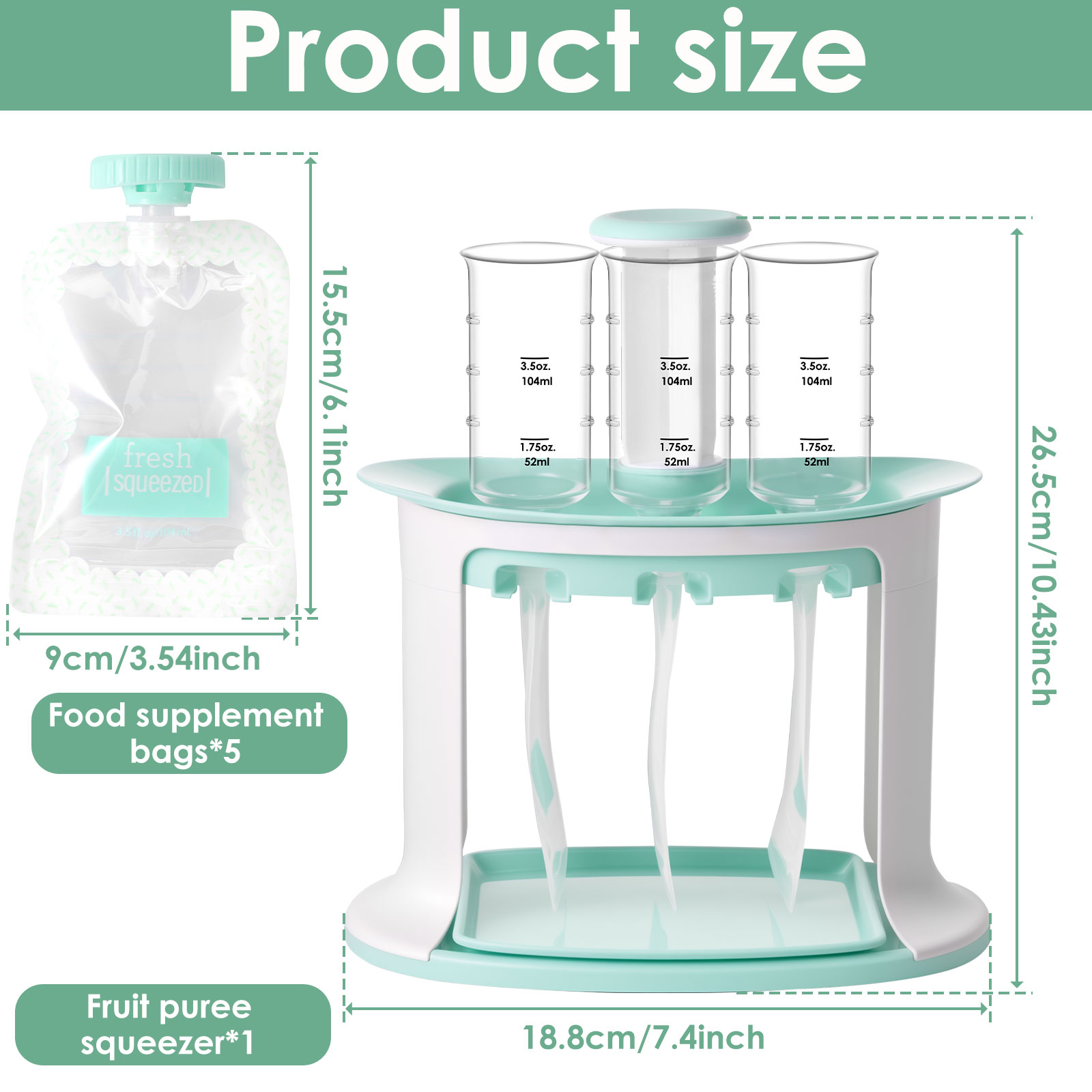 Squeeze Station for Baby Reusa - Baby Food Pouches 1 Year Old 评论和价格