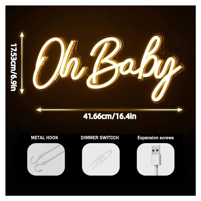 Oh Baby Neon Signs For Wall De - Baby Food In Restaurant 评论和价格