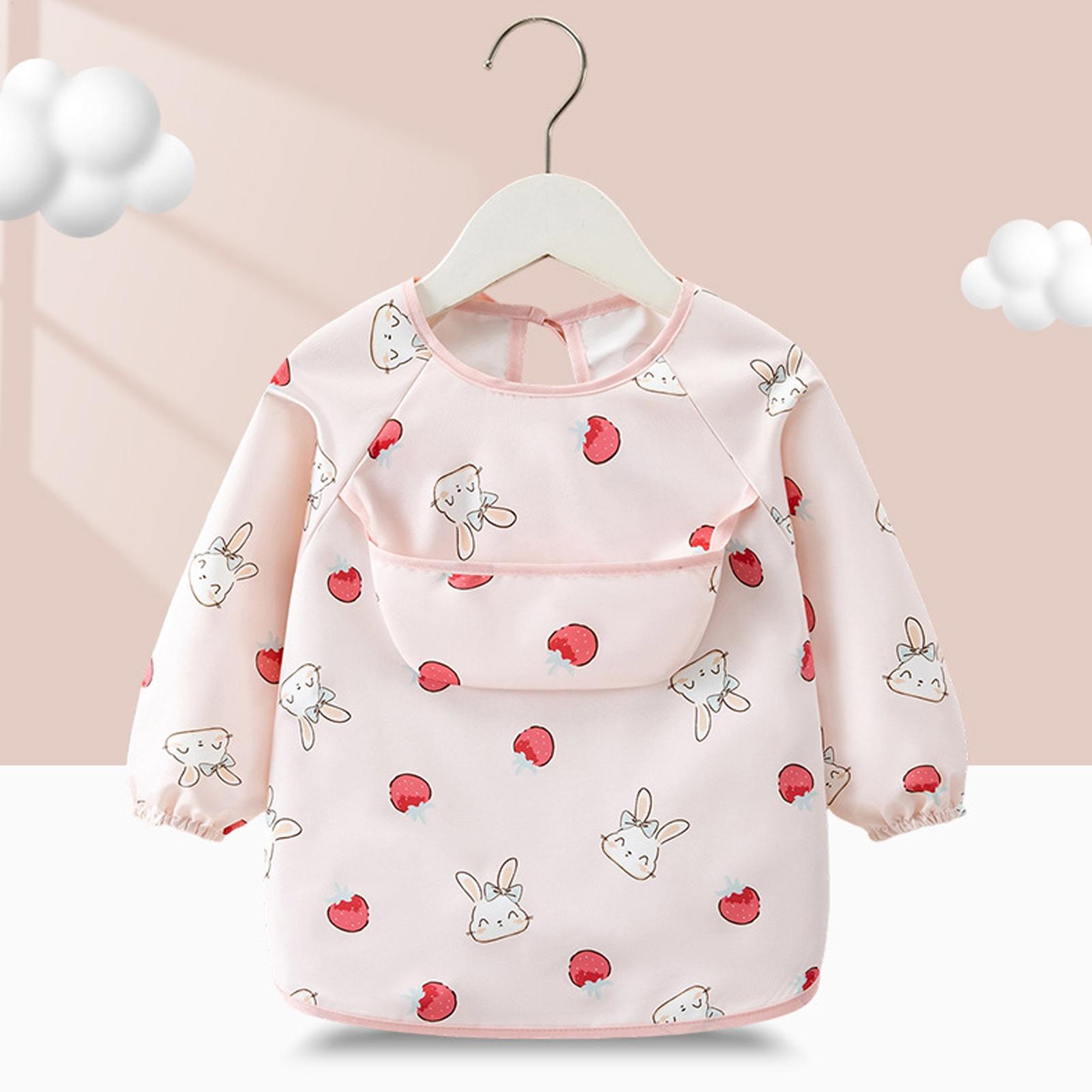 Kids Smock Bib Waterproof Reus - Baby Food In Restaurant 评论和价格
