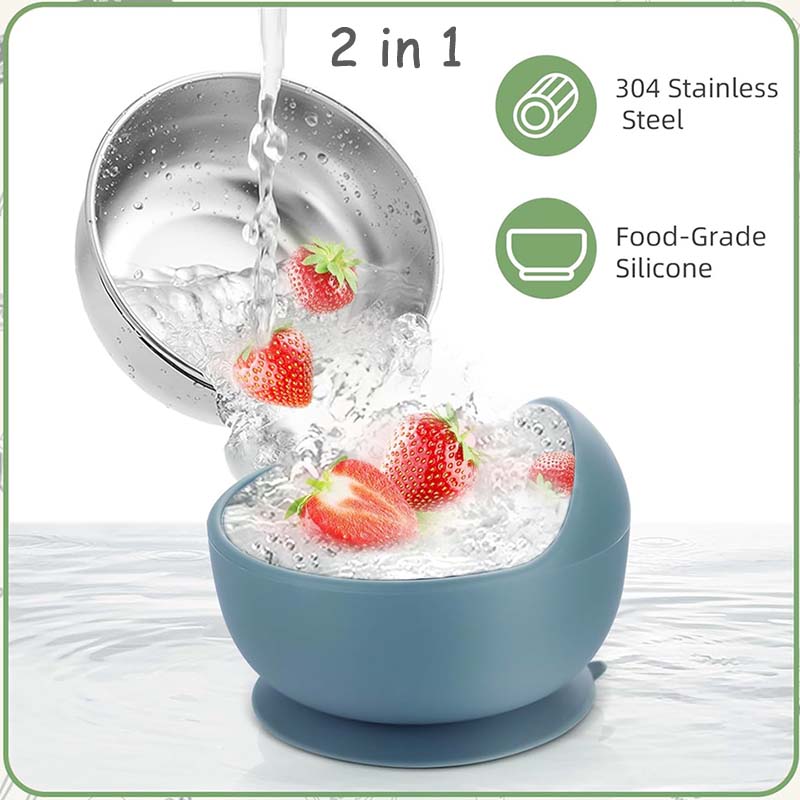 3Pcs Set Baby Feeding Bowl Wit - Baby Food Feeder 评论和价格