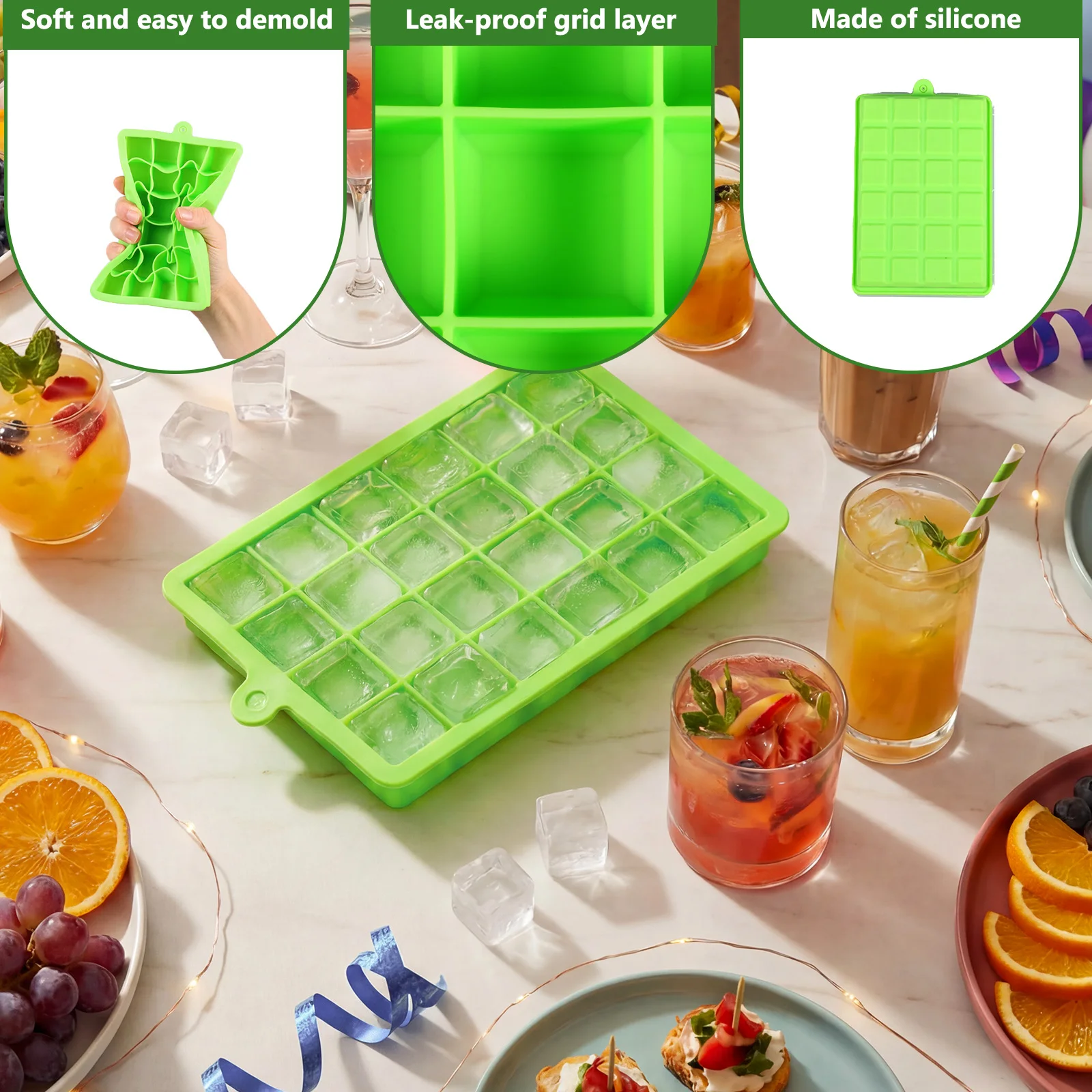 Silicone Ice Cube Tray Easy Re - Baby Food Freezer Tray 评论和价格