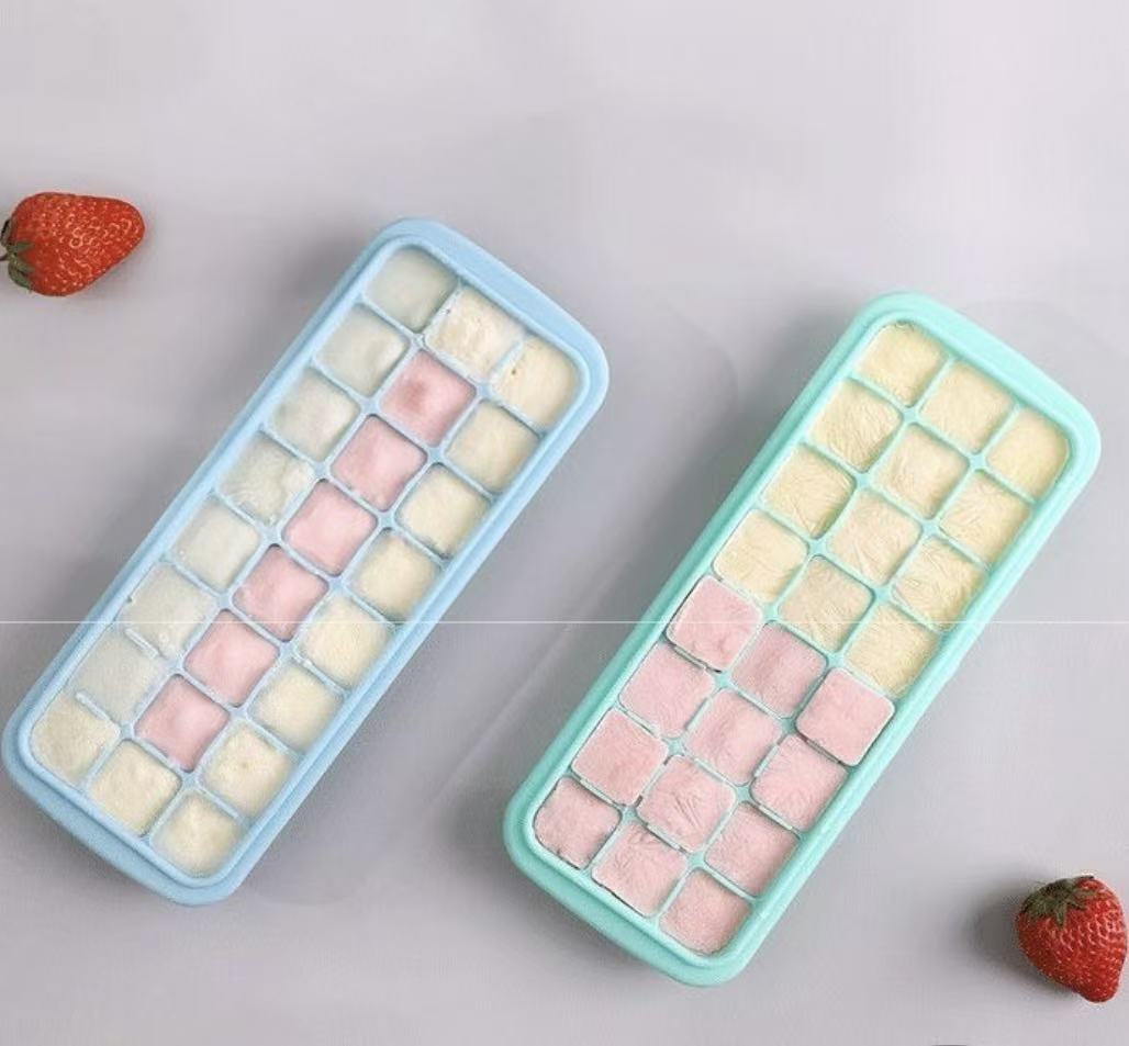 Silicone Ice Cubes Tray with L - Baby Food Freezer Tray 评论和价格