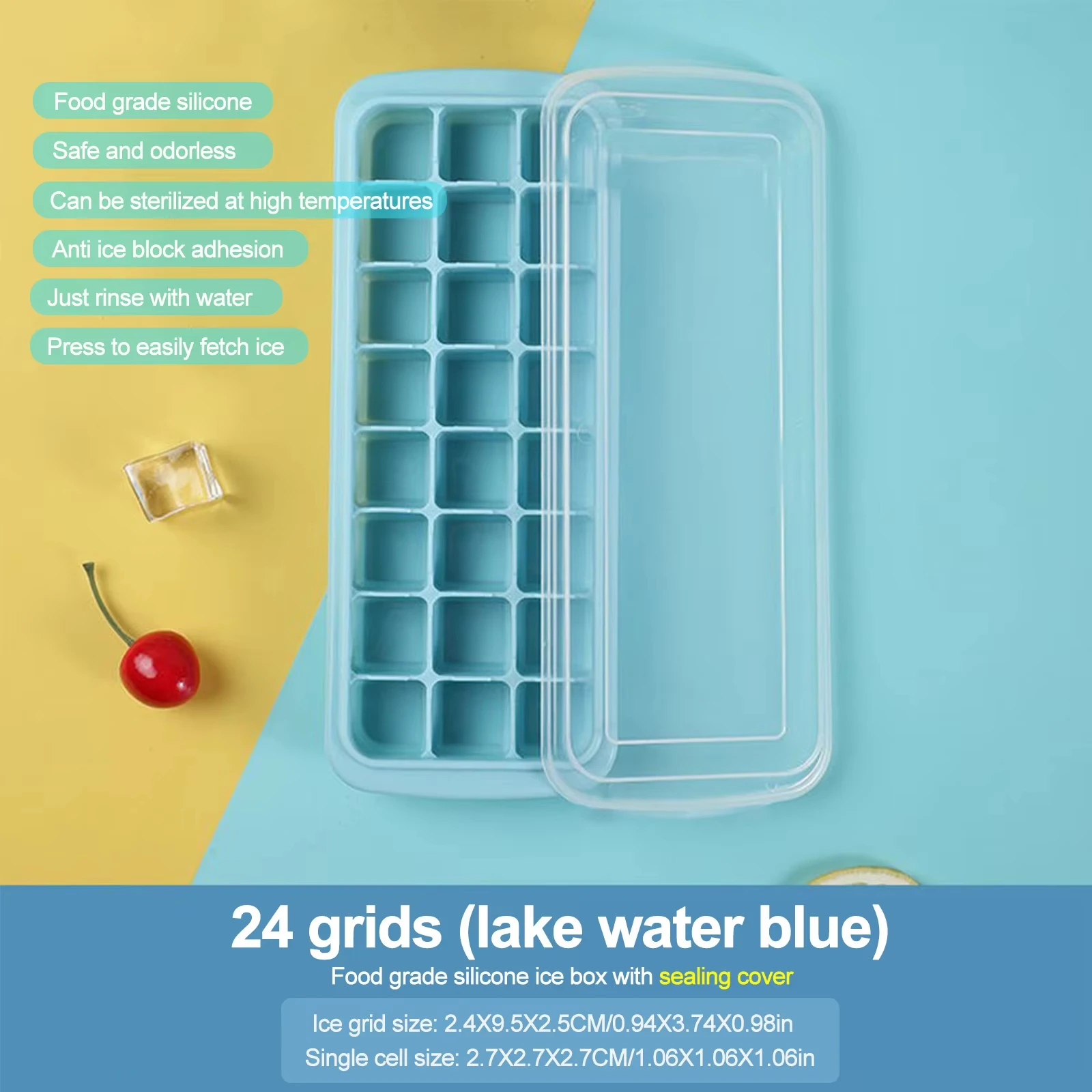 Silicone Ice Cubes Tray with L - Baby Food Freezer Tray 评论和价格