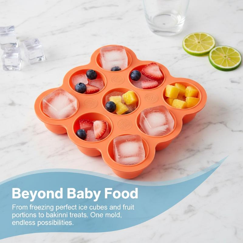 Baby Food Silicone Container 9 - Baby Food Freezer Tray 评论和价格