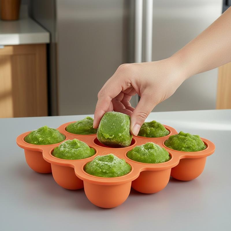 Baby Food Silicone Container 9 - Baby Food Freezer Tray 评论和价格