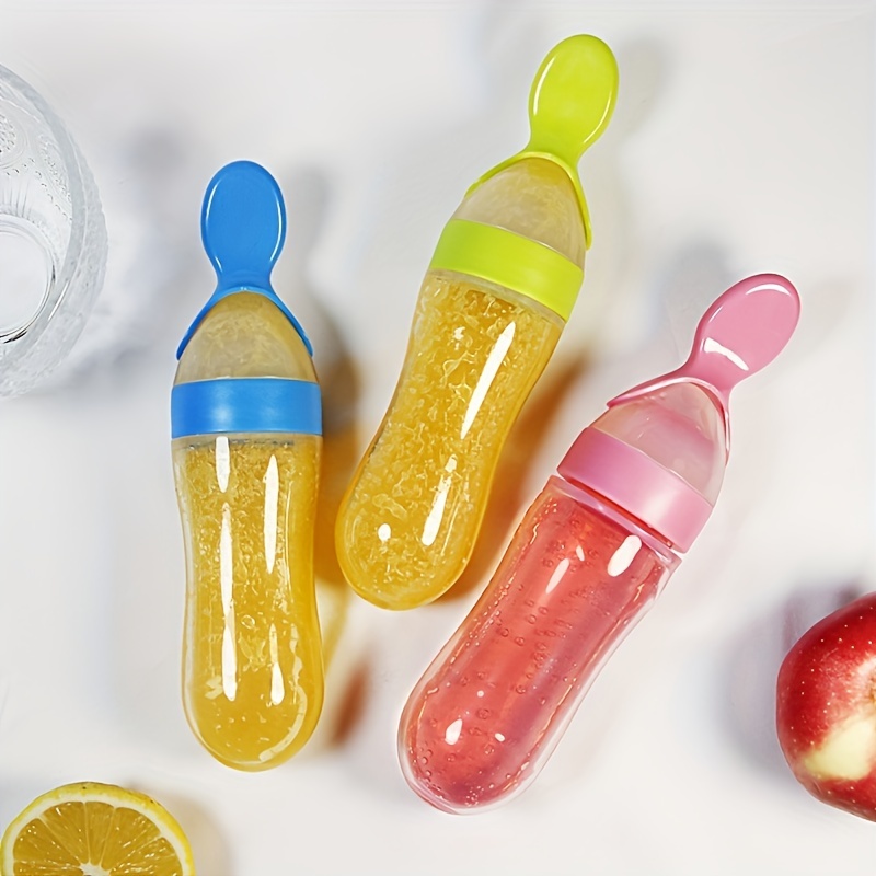 Baby Feeding Silicone Bottle w - Baby Food Feeder 评论和价格