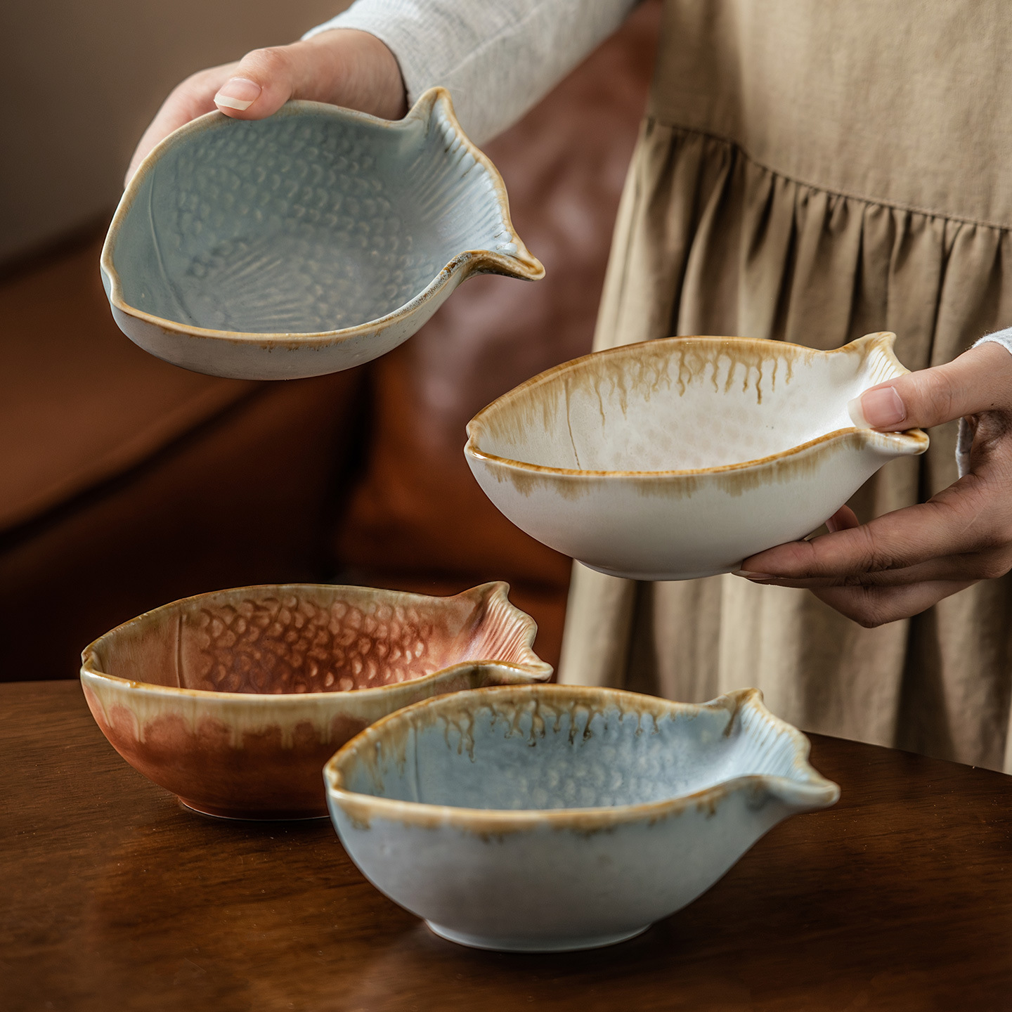 Creative Fish Shape Ceramic Bo - Baby Food In Restaurant 评论和价格