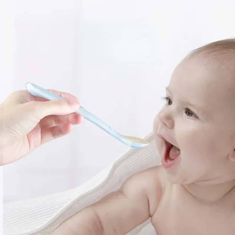Soft Silicone Baby Spoon Toddl - Baby Food Lunch 评论和价格