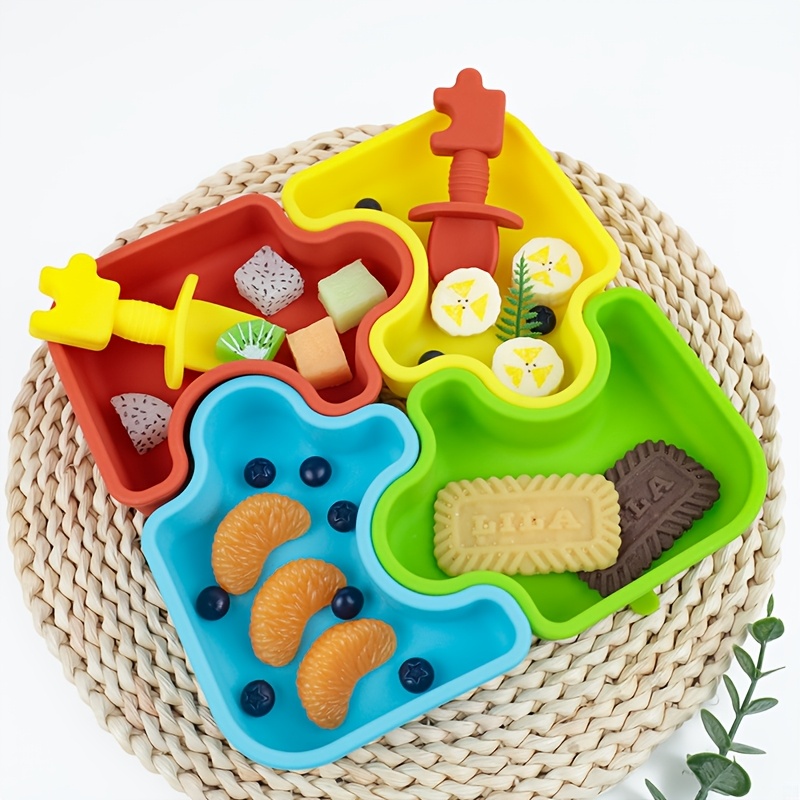 6pcs/Set baby Silicone Feeding - Baby Food Lunch 评论和价格
