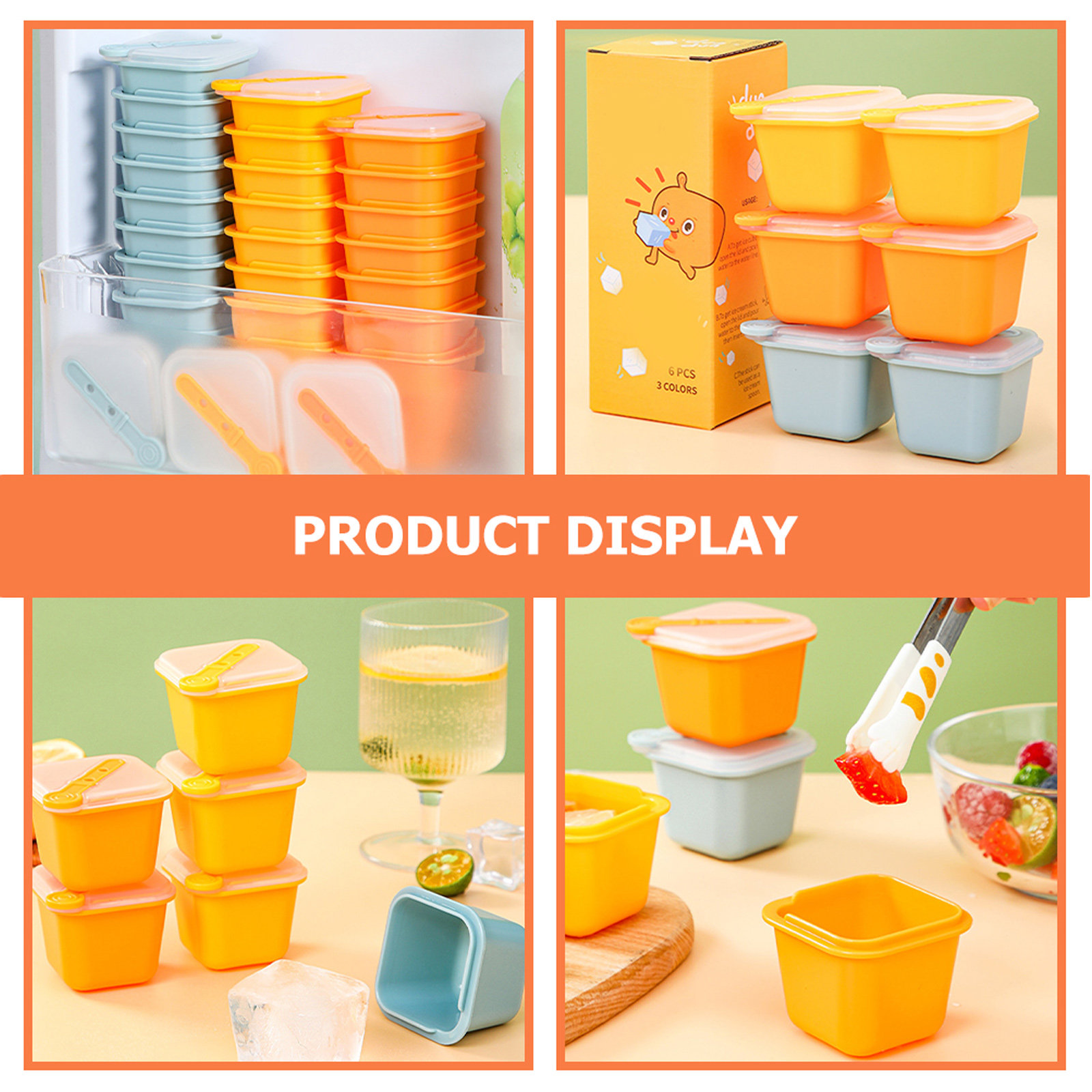 6Pcs Silicone Ice Cube Mold Se - Baby Food In Restaurant 评论和价格