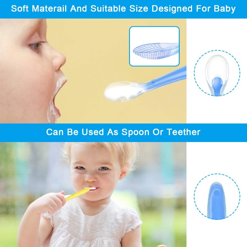 BPA Free Baby Silicone Spoons  - Baby Food Feeder 评论和价格